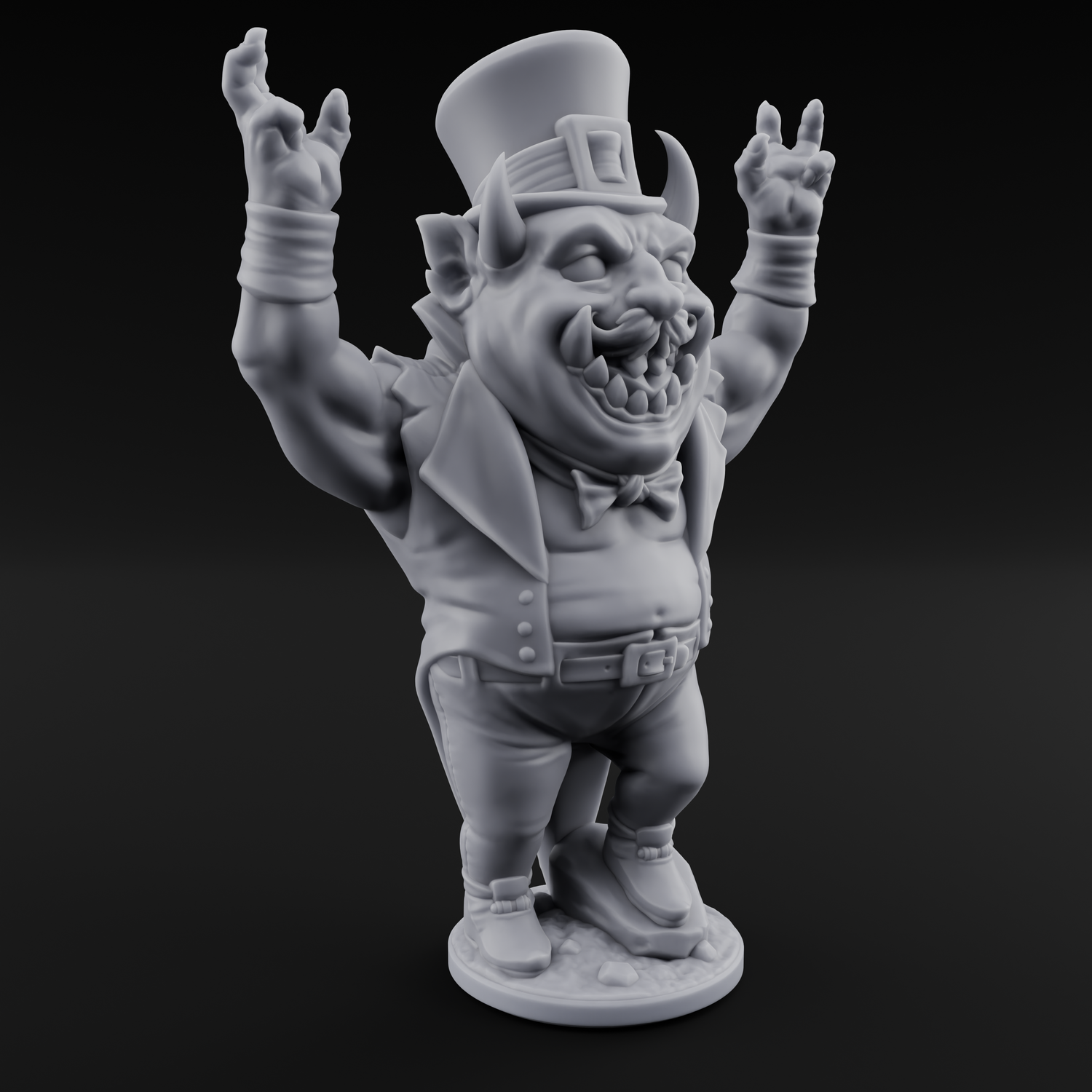 Roll Up Roll Up Devil Entertainers Miniature for Dungeons and Dragons, Pathfinder or other TTRPGs