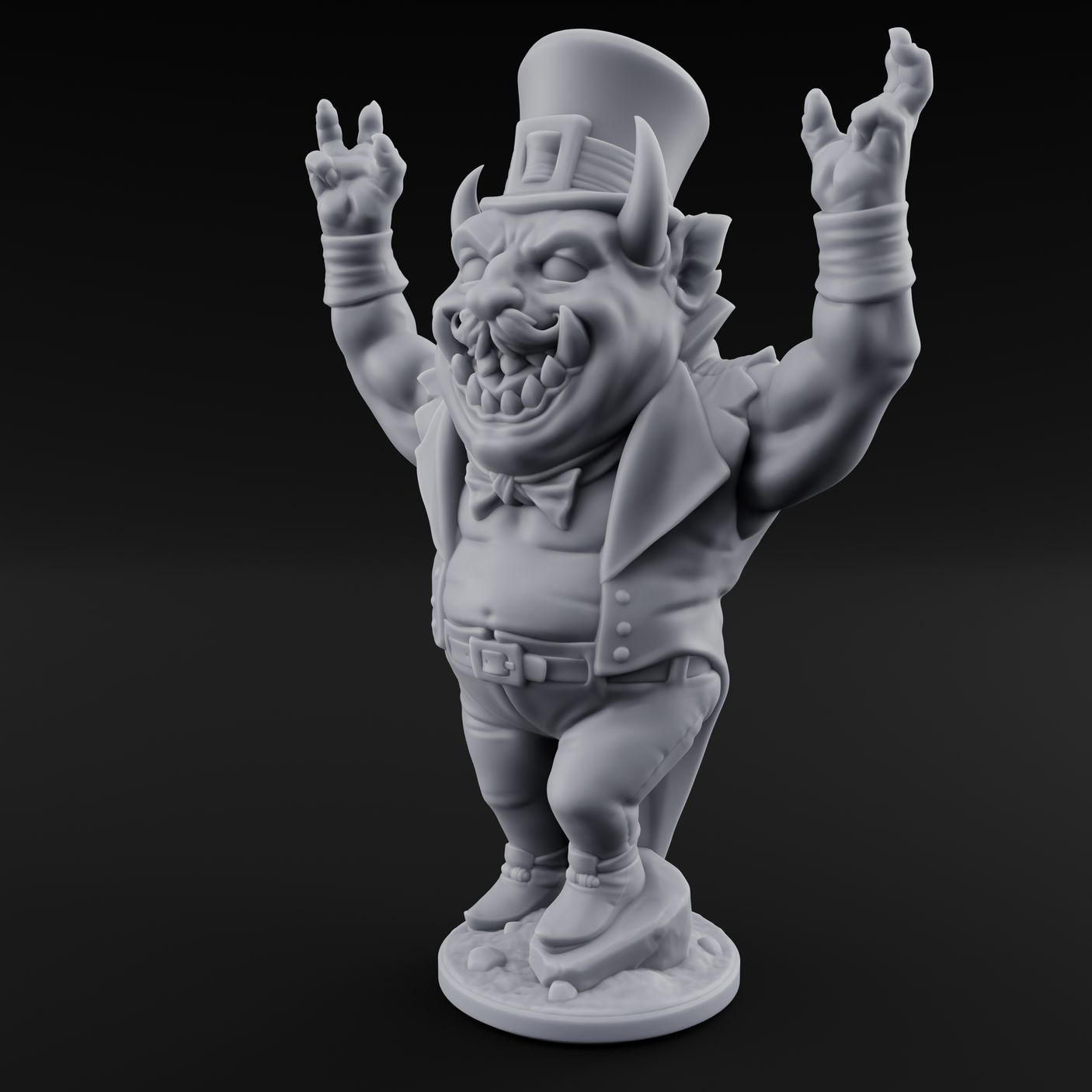 Roll Up Roll Up Devil Entertainers Miniature for Dungeons and Dragons, Pathfinder or other TTRPGs