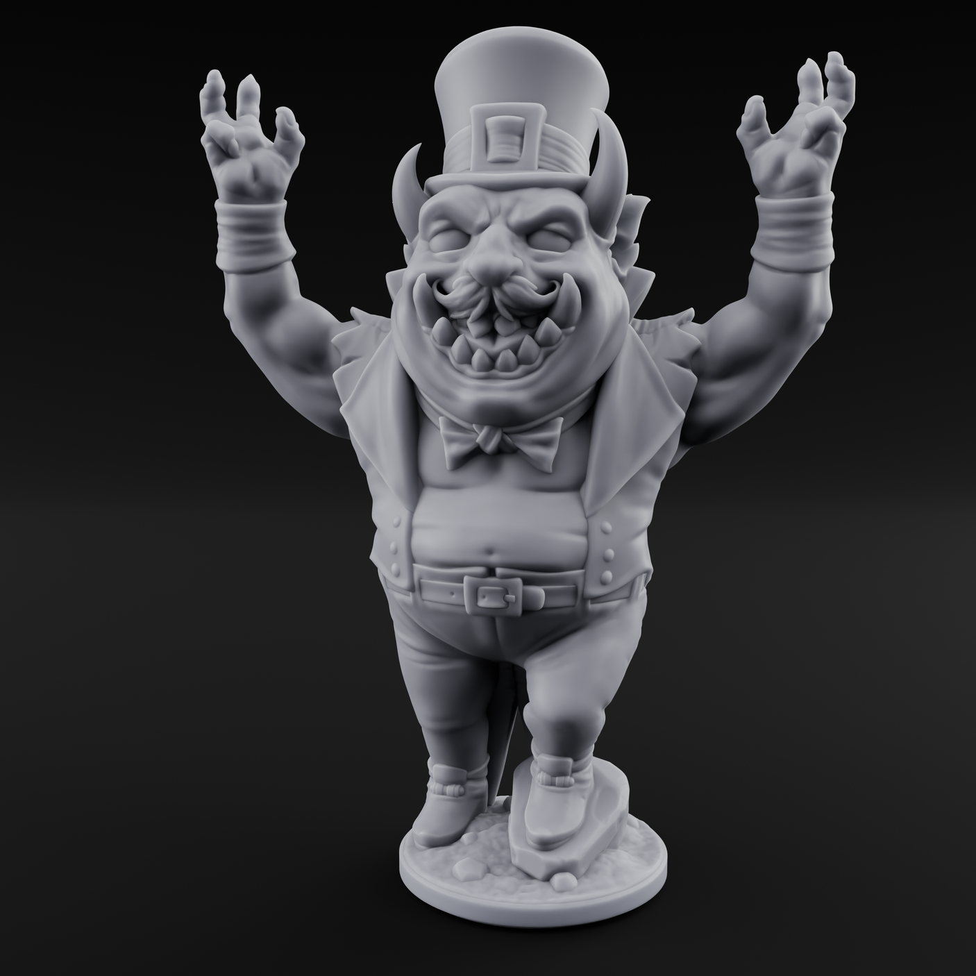 Roll Up Roll Up Devil Entertainers Miniature for Dungeons and Dragons, Pathfinder or other TTRPGs