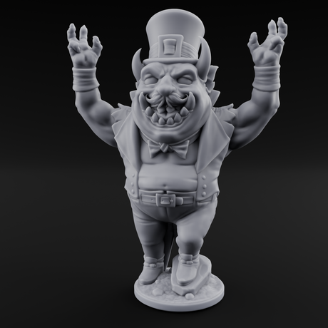 Roll Up Roll Up Devil Entertainers Miniature for Dungeons and Dragons, Pathfinder or other TTRPGs