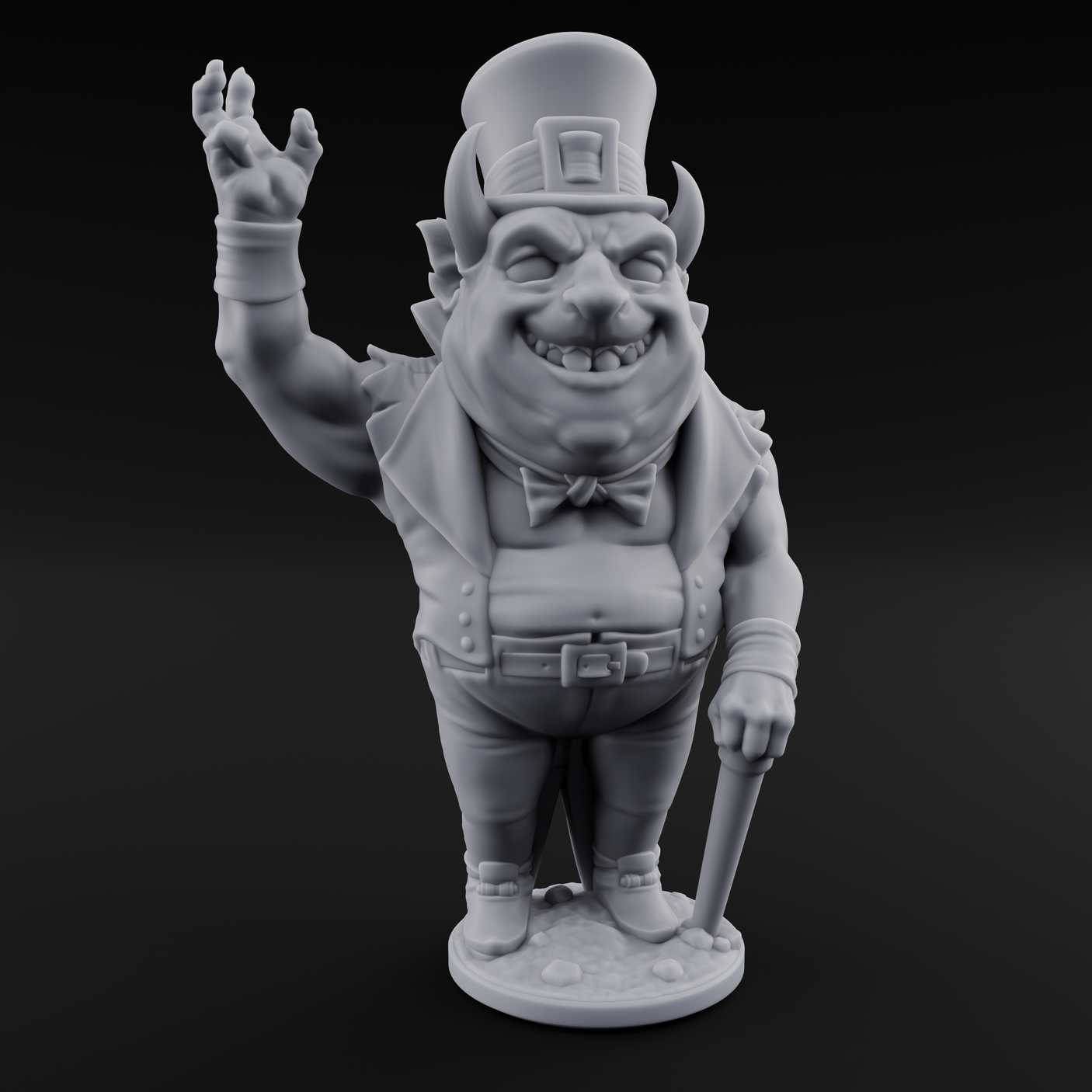 Roll Up Roll Up Devil Entertainers Miniature for Dungeons and Dragons, Pathfinder or other TTRPGs