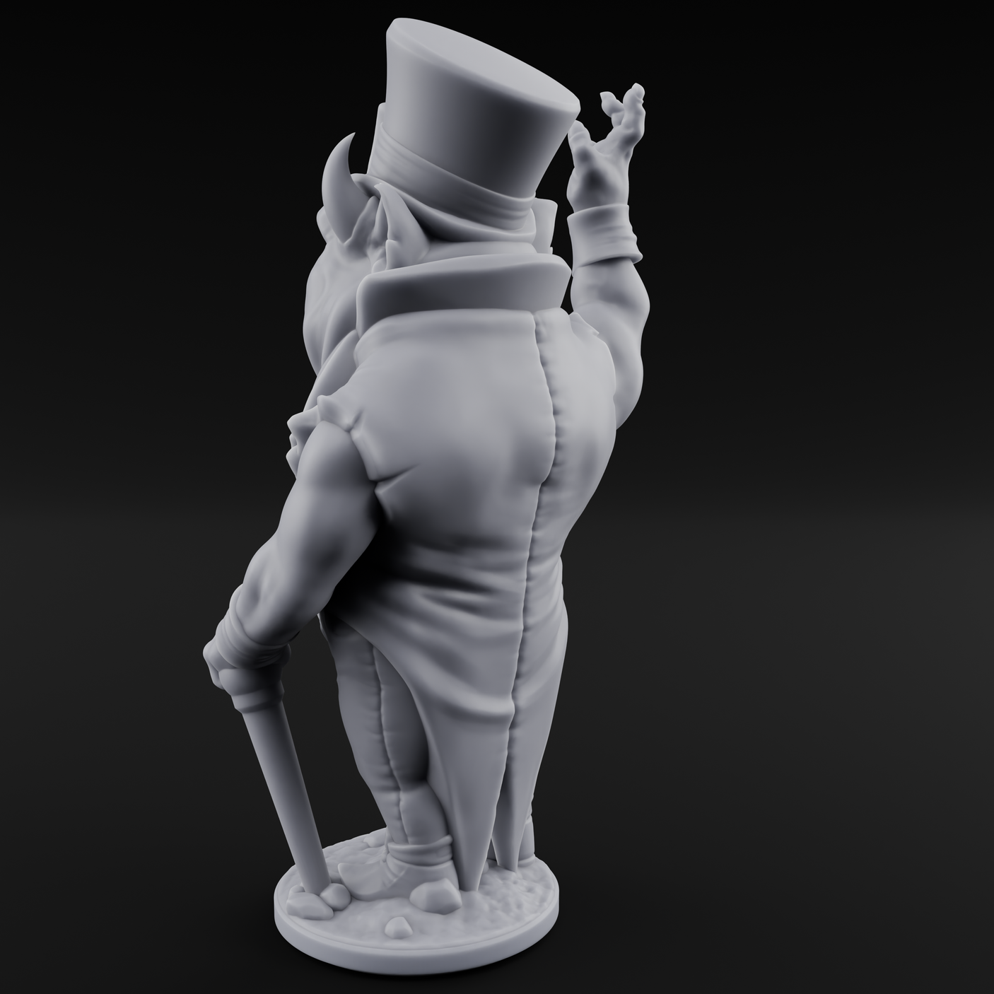 Roll Up Roll Up Devil Entertainer C Miniature for Dungeons and Dragons, Pathfinder or other TTRPGs