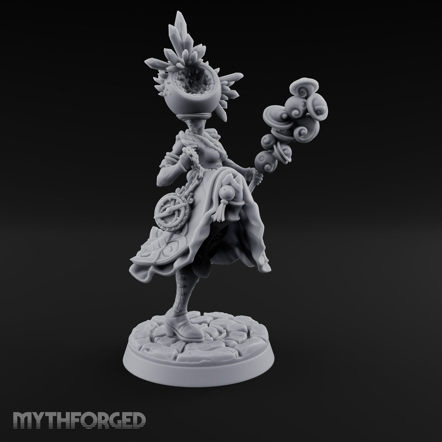 Dimension Shifting Sage Miniature for Dungeons and Dragons, Pathfinder or other TTRPGs