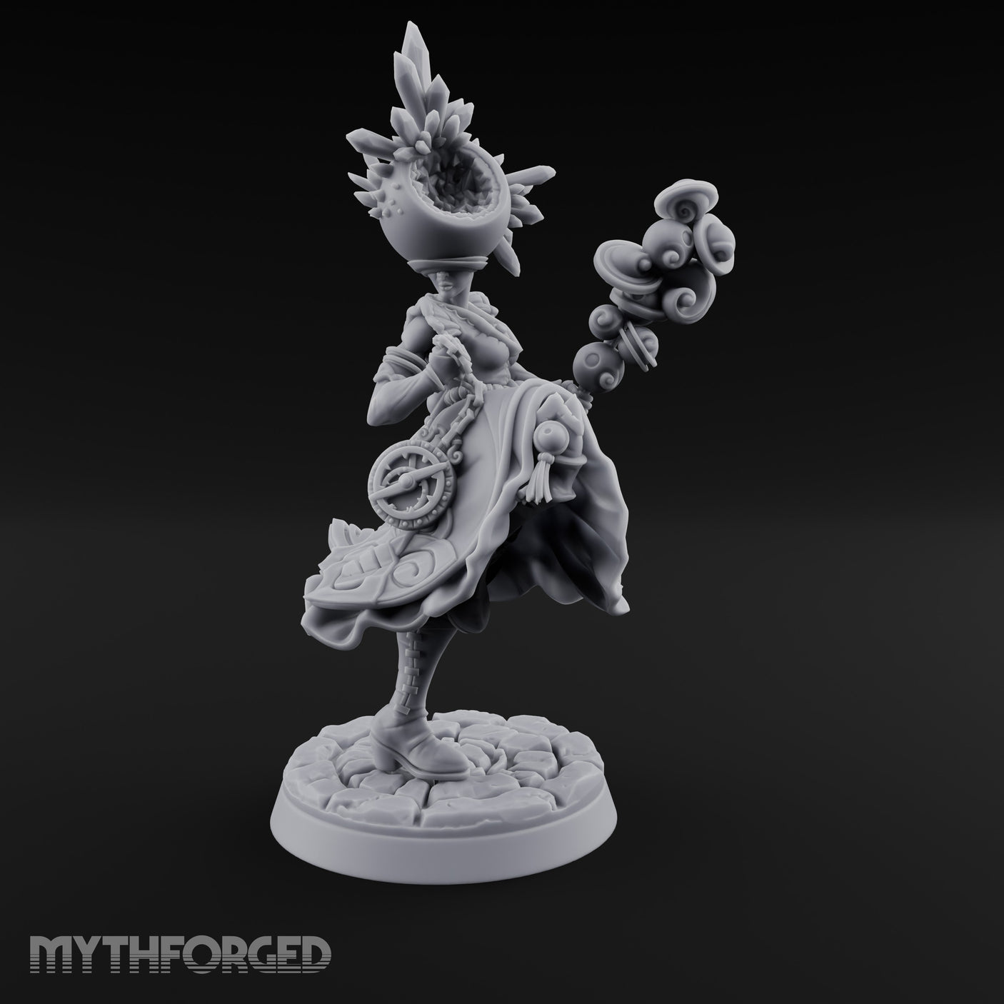 Dimension Shifting Sage Miniature for Dungeons and Dragons, Pathfinder or other TTRPGs
