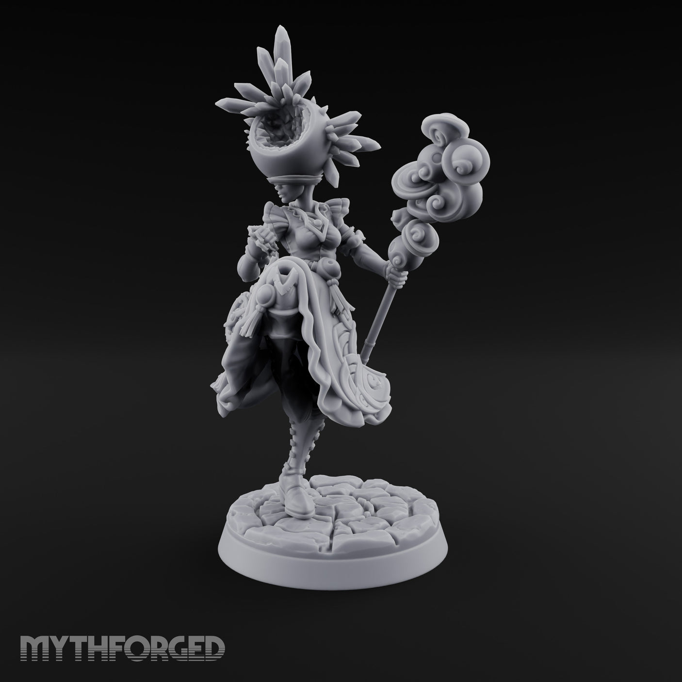 Dimension Shifting Sage Miniature for Dungeons and Dragons, Pathfinder or other TTRPGs