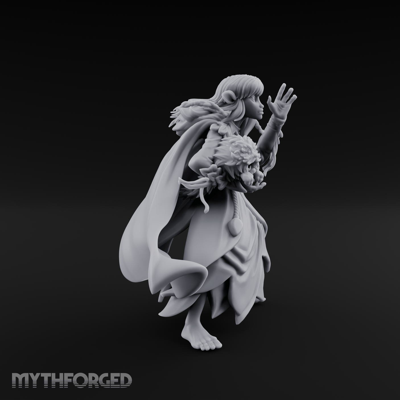 Dark Crystal Searching Adventurer Miniature for Dungeons and Dragons, Pathfinder or other TTRPGs
