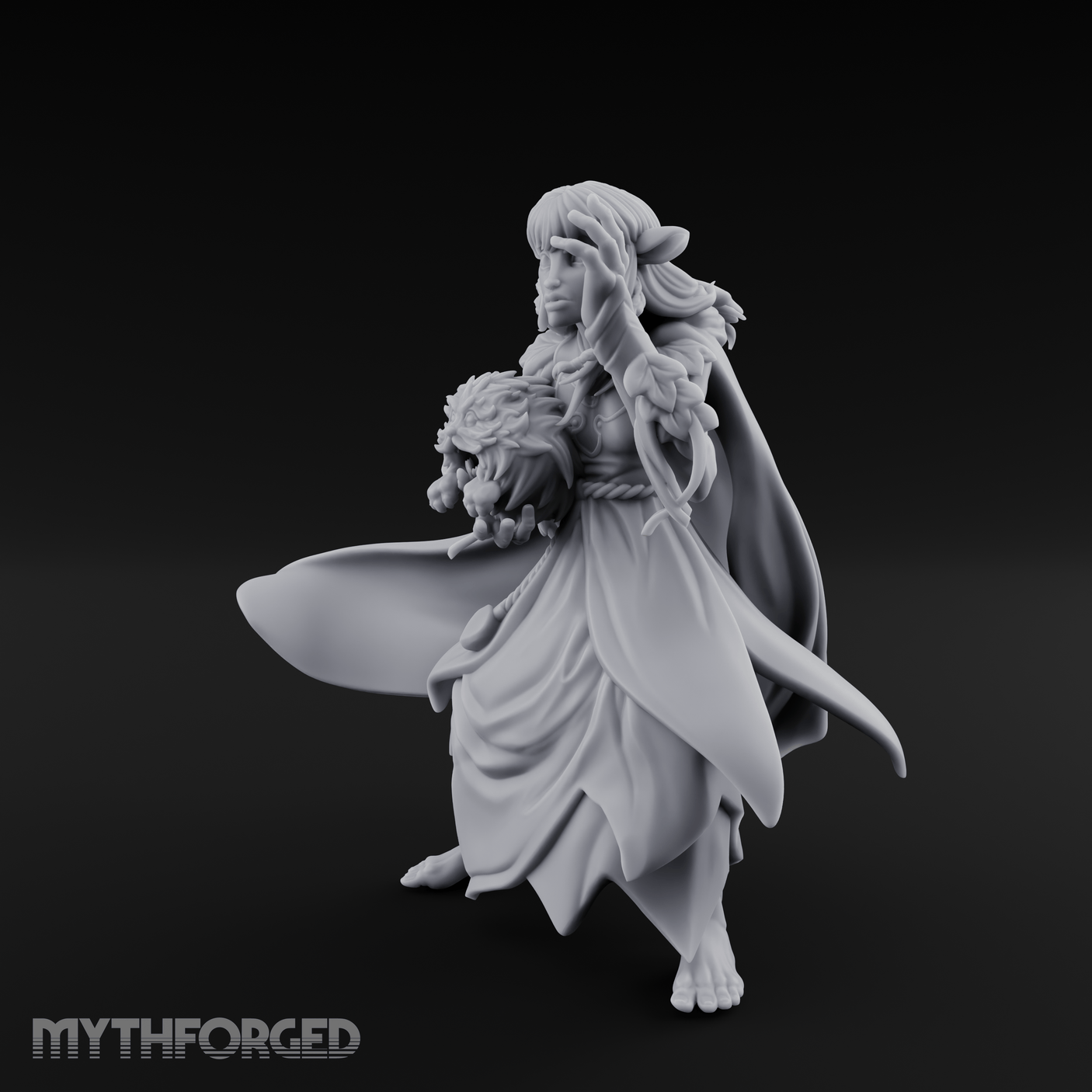 Dark Crystal Searching Adventurer Miniature for Dungeons and Dragons, Pathfinder or other TTRPGs