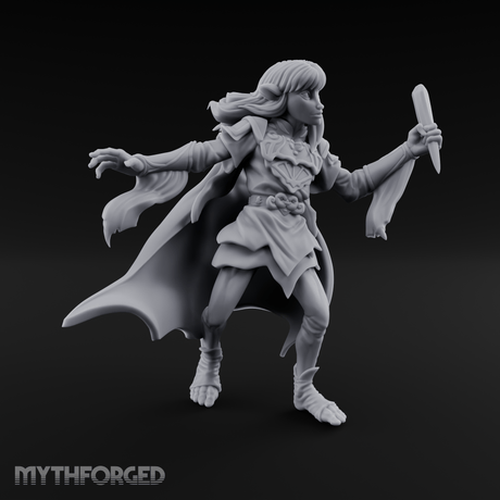 Dark Crystal Searching Elf Rogue Miniature for Dungeons and Dragons, Pathfinder or other TTRPGs
