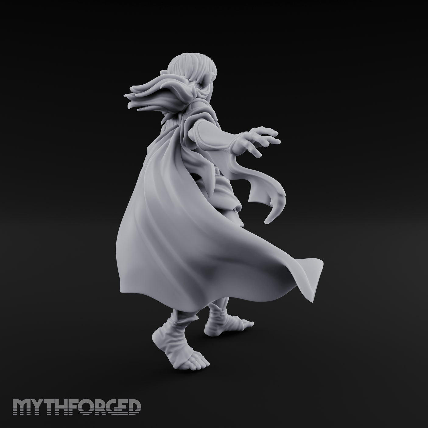Dark Crystal Searching Elf Rogue Miniature for Dungeons and Dragons, Pathfinder or other TTRPGs