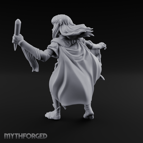 Dark Crystal Searching Elf Rogue Miniature for Dungeons and Dragons, Pathfinder or other TTRPGs