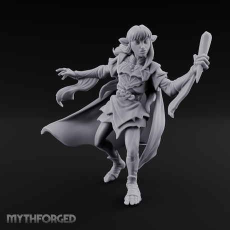 Dark Crystal Searching Elf Rogue Miniature for Dungeons and Dragons, Pathfinder or other TTRPGs