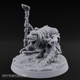 Wand Raised Cackling Goblin Sorcerer Miniature for Dungeons and Dragons, Pathfinder or other TTRPGs