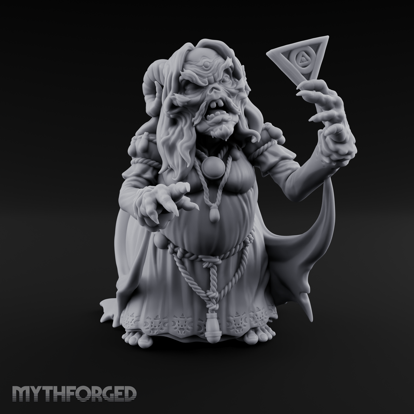 Spell Channeling Swamp Hag Miniature for Dungeons and Dragons, Pathfinder or other TTRPGs