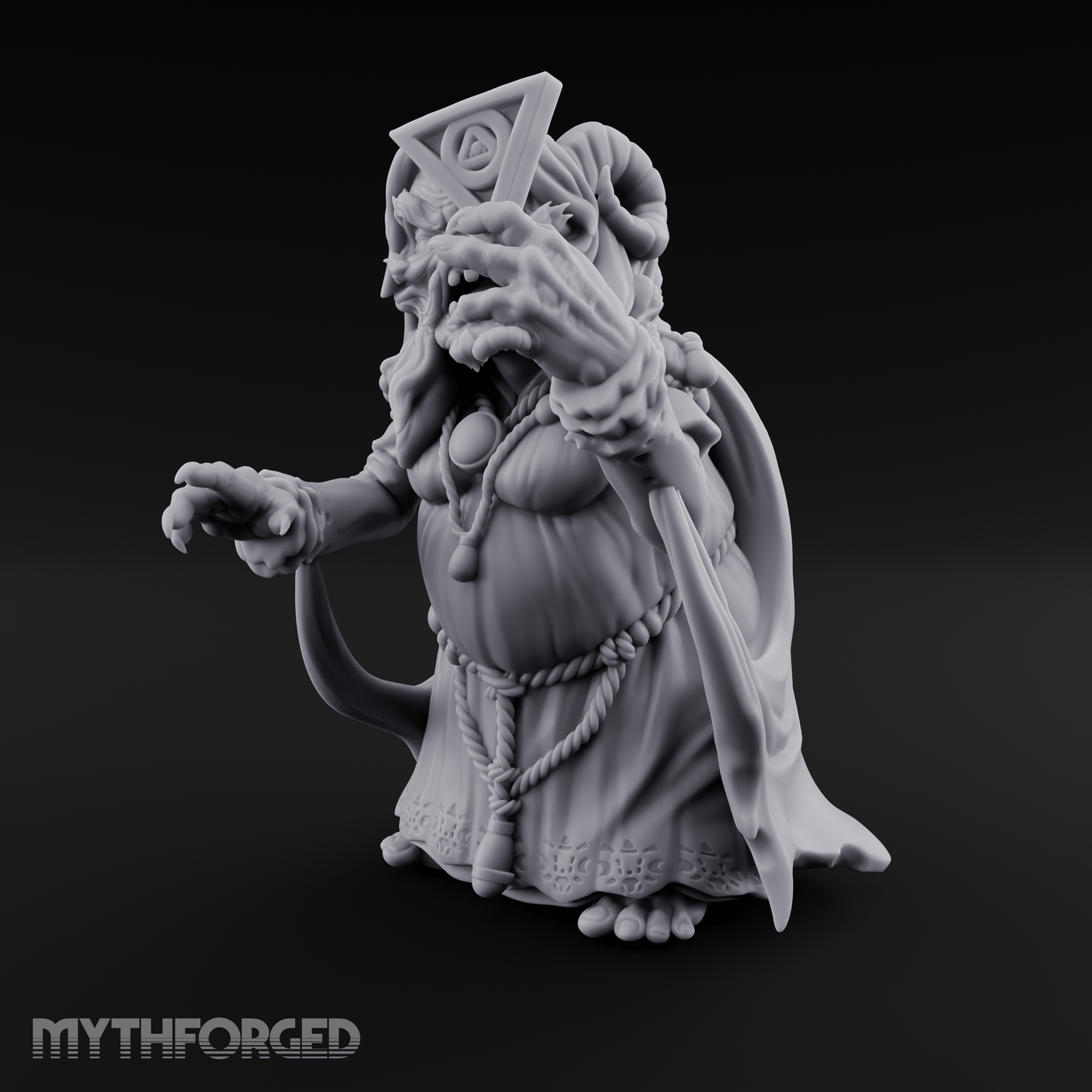 Spell Channeling Swamp Hag Miniature for Dungeons and Dragons, Pathfinder or other TTRPGs