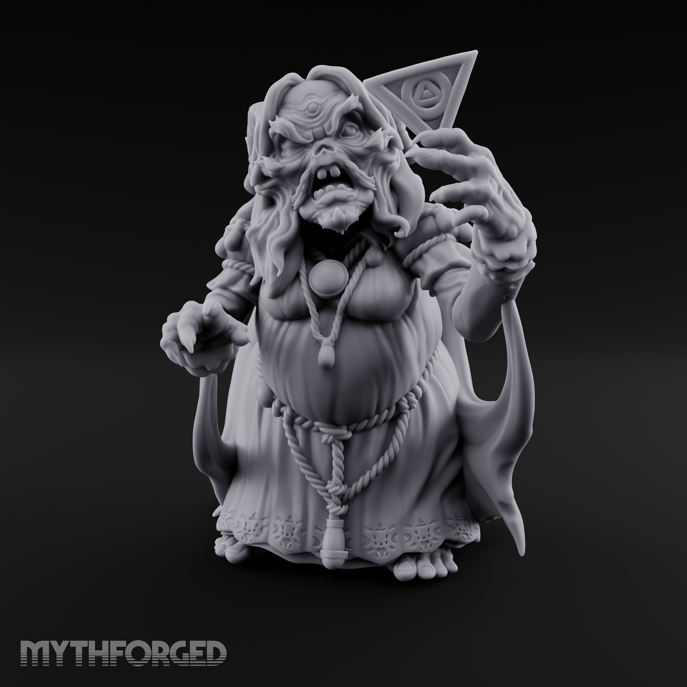 Spell Channeling Swamp Hag Miniature for Dungeons and Dragons, Pathfinder or other TTRPGs