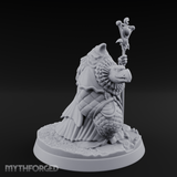 Scepter Held High Aarakocra Sorceress Miniature for Dungeons and Dragons, Pathfinder or other TTRPGs