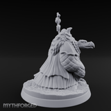 Scepter Held High Aarakocra Sorceress Miniature for Dungeons and Dragons, Pathfinder or other TTRPGs