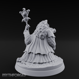 Scepter Held High Aarakocra Sorceress Miniature for Dungeons and Dragons, Pathfinder or other TTRPGs