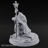Scepter Held High Aarakocra Sorceress Miniature for Dungeons and Dragons, Pathfinder or other TTRPGs
