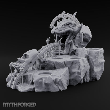 Thrill Ride, Terrible Teeth D&D Dragon Coaster Rocky Diorama
