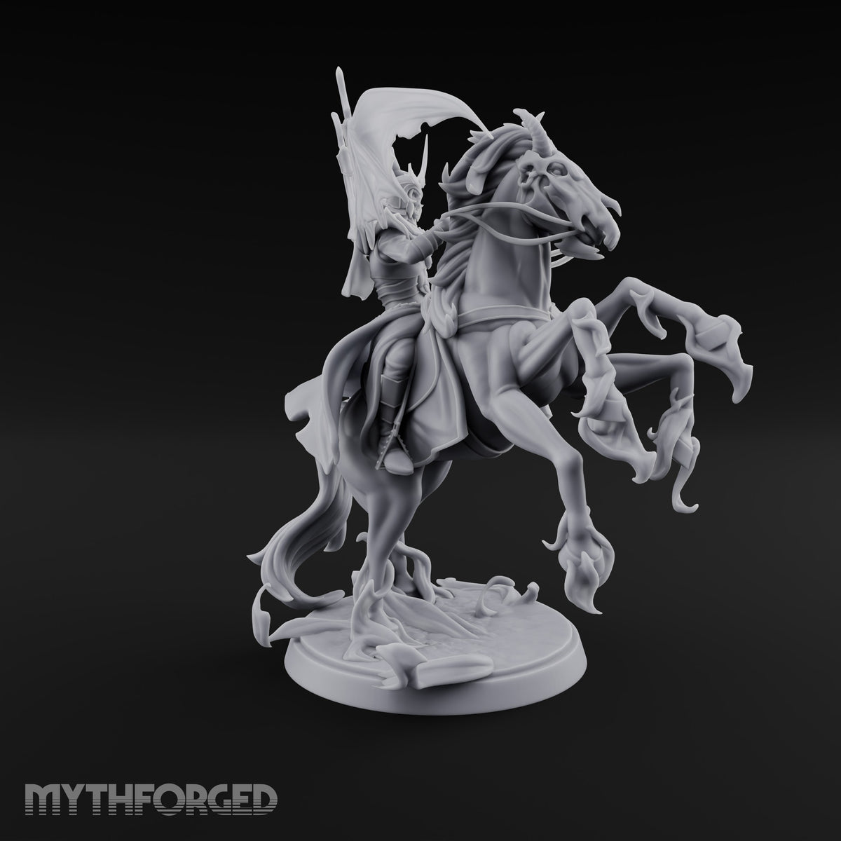 Wings Spread, Reins Held Loose Vampire Lord Rider