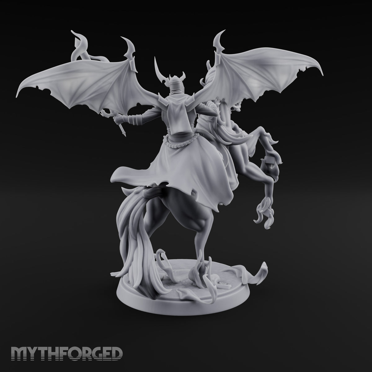 Wings Spread, Reins Held Loose Vampire Lord Rider
