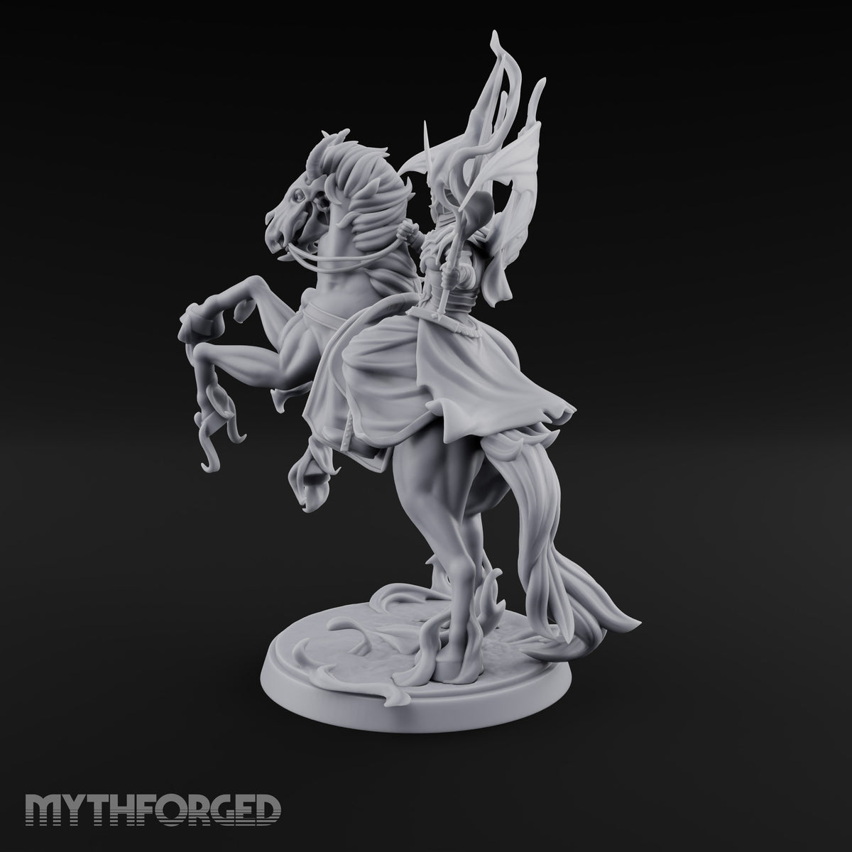 Wings Spread, Reins Held Loose Vampire Lord Rider