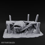 Dock-Smashing Fang-Snapping Thing Beneath The Docks Miniature for Dungeons and Dragons, Pathfinder or other TTRPGs