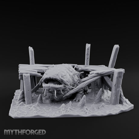 Dock-Smashing Fang-Snapping Thing Beneath The Docks Miniature for Dungeons and Dragons, Pathfinder or other TTRPGs