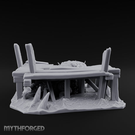 Dock-Smashing Fang-Snapping Thing Beneath The Docks Miniature for Dungeons and Dragons, Pathfinder or other TTRPGs