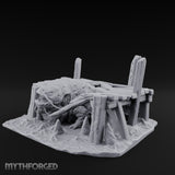 Dock-Smashing Fang-Snapping Thing Beneath The Docks Miniature for Dungeons and Dragons, Pathfinder or other TTRPGs