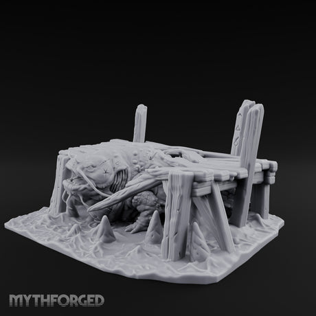 Dock-Smashing Fang-Snapping Thing Beneath The Docks Miniature for Dungeons and Dragons, Pathfinder or other TTRPGs