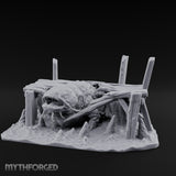 Dock-Smashing Fang-Snapping Thing Beneath The Docks Miniature for Dungeons and Dragons, Pathfinder or other TTRPGs