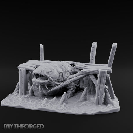 Dock-Smashing Fang-Snapping Thing Beneath The Docks Miniature for Dungeons and Dragons, Pathfinder or other TTRPGs