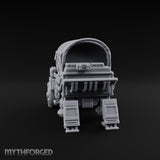 Dome-Topped Piston-Vented Sci-Fi Walker Transport Miniature for Dungeons and Dragons, Pathfinder or other TTRPGs