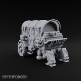 Dome-Topped Piston-Vented Sci-Fi Walker Transport Miniature for Dungeons and Dragons, Pathfinder or other TTRPGs
