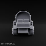 Dome-Topped Piston-Vented Sci-Fi Walker Transport Miniature for Dungeons and Dragons, Pathfinder or other TTRPGs
