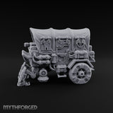 Dome-Topped Piston-Vented Sci-Fi Walker Transport Miniature for Dungeons and Dragons, Pathfinder or other TTRPGs
