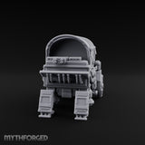 Dome-Topped Piston-Vented Sci-Fi Walker Transport Miniature for Dungeons and Dragons, Pathfinder or other TTRPGs