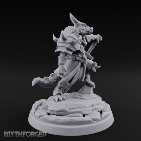 Dominant Striding Kobold Leader Miniature for Dungeons and Dragons, Pathfinder or other TTRPGs