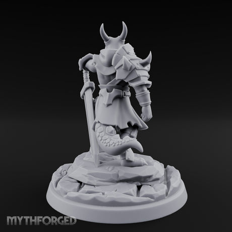 Dominant Striding Kobold Leader Miniature for Dungeons and Dragons, Pathfinder or other TTRPGs