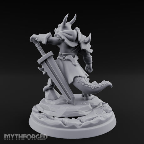 Dominant Striding Kobold Leader Miniature for Dungeons and Dragons, Pathfinder or other TTRPGs