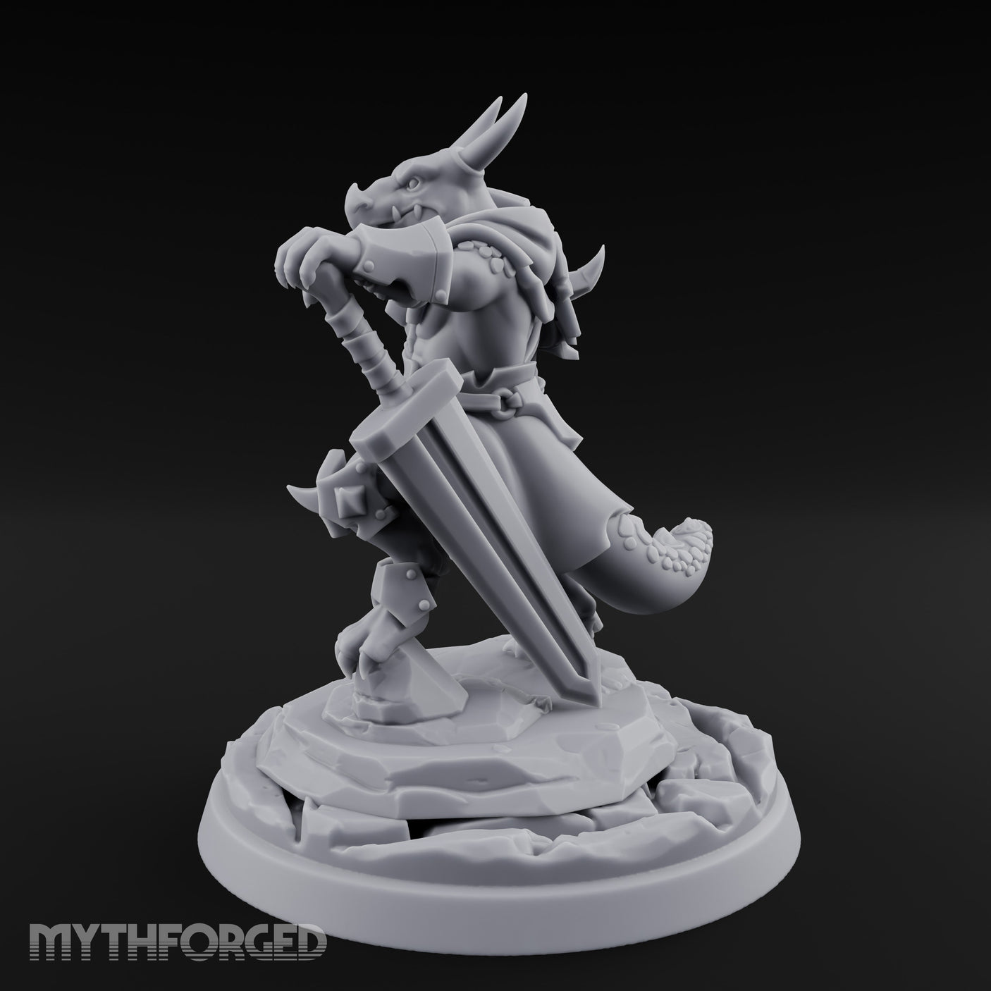 Dominant Striding Kobold Leader Miniature for Dungeons and Dragons, Pathfinder or other TTRPGs