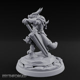 Dominant Striding Kobold Leader Miniature for Dungeons and Dragons, Pathfinder or other TTRPGs