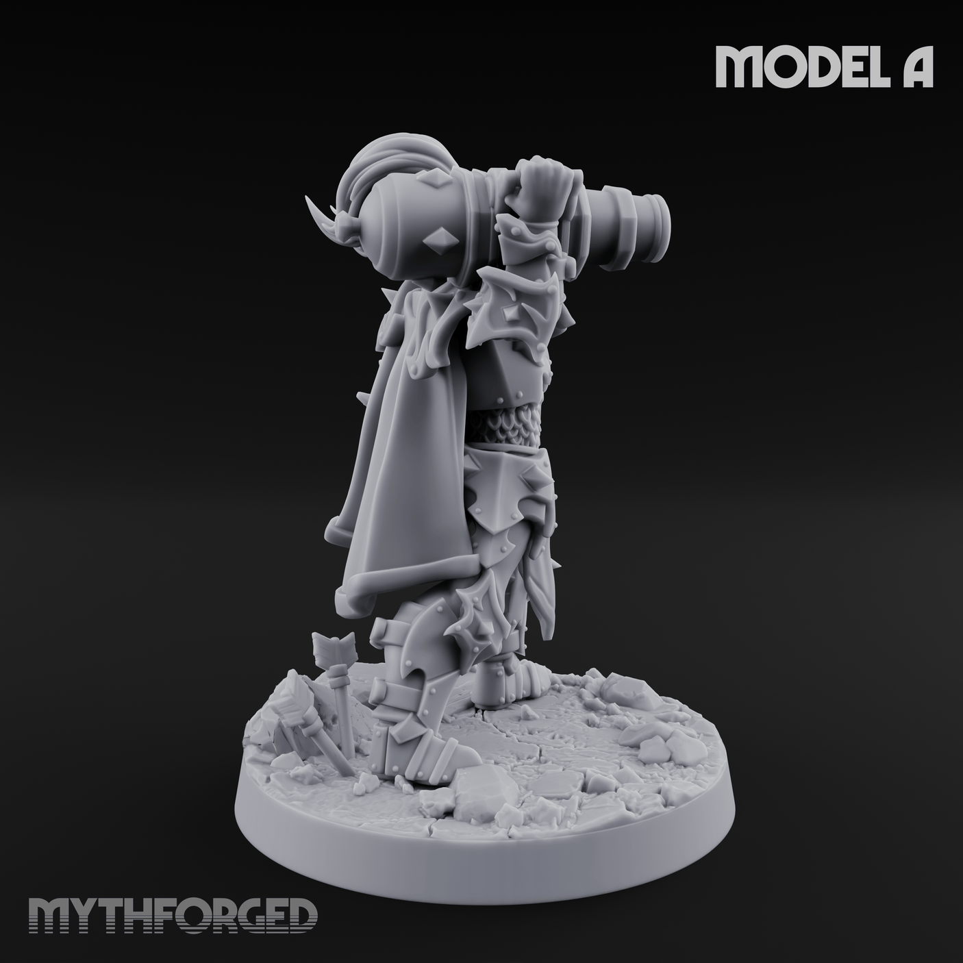 Cannon Crowned Sentinels A Miniature for Dungeons and Dragons, Pathfinder or other TTRPGs