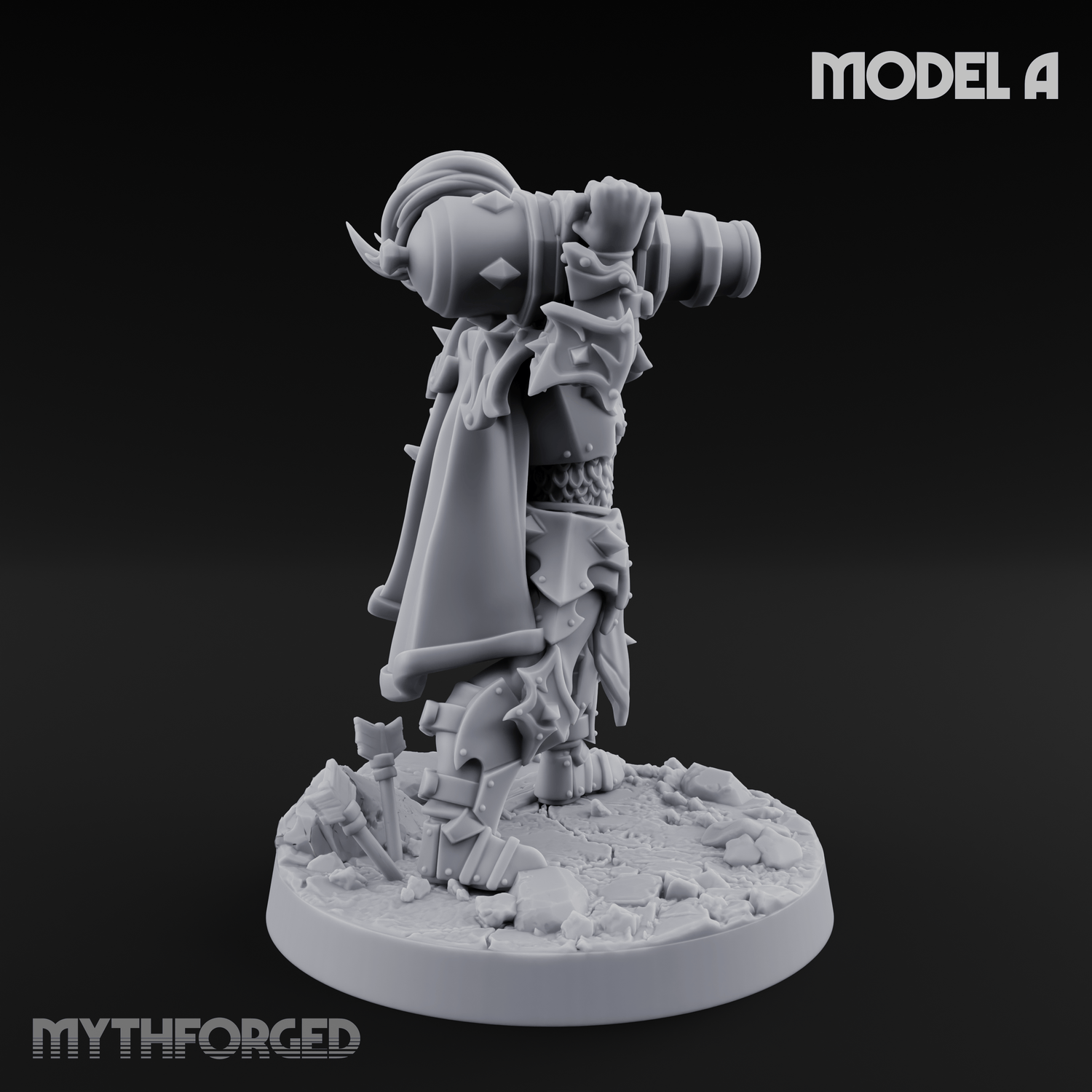 Cannon Crowned Sentinels A Miniature for Dungeons and Dragons, Pathfinder or other TTRPGs