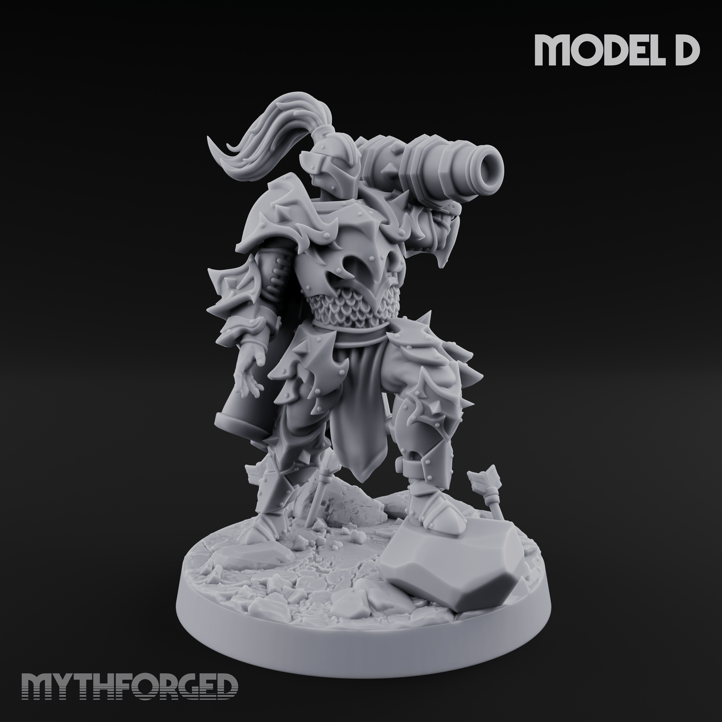 Cannon Crowned Sentinels D Miniature for Dungeons and Dragons, Pathfinder or other TTRPGs