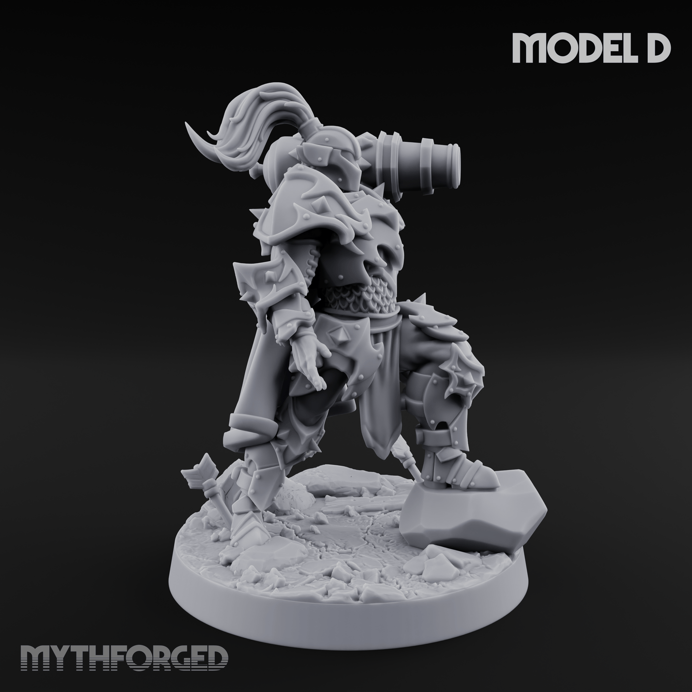Cannon Crowned Sentinels Miniature for Dungeons and Dragons, Pathfinder or other TTRPGs