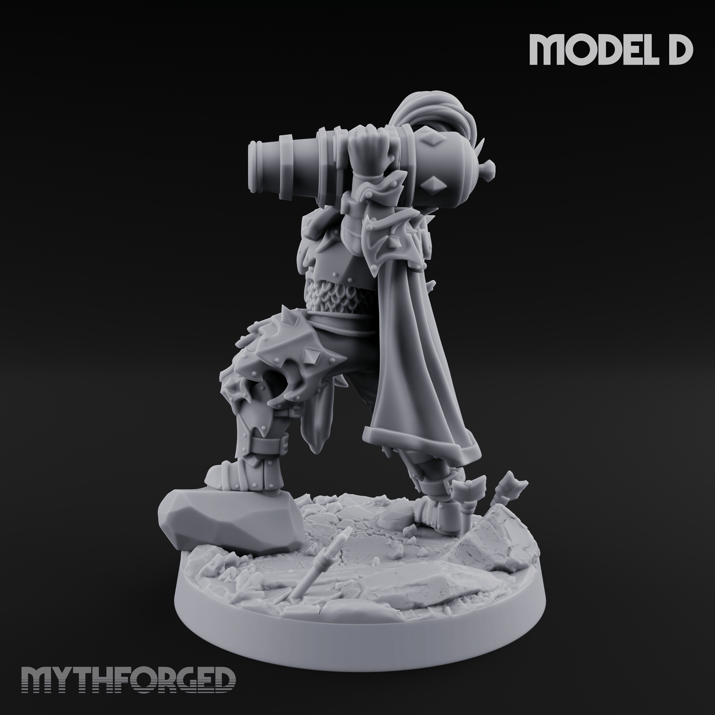 Cannon Crowned Sentinels D Miniature for Dungeons and Dragons, Pathfinder or other TTRPGs