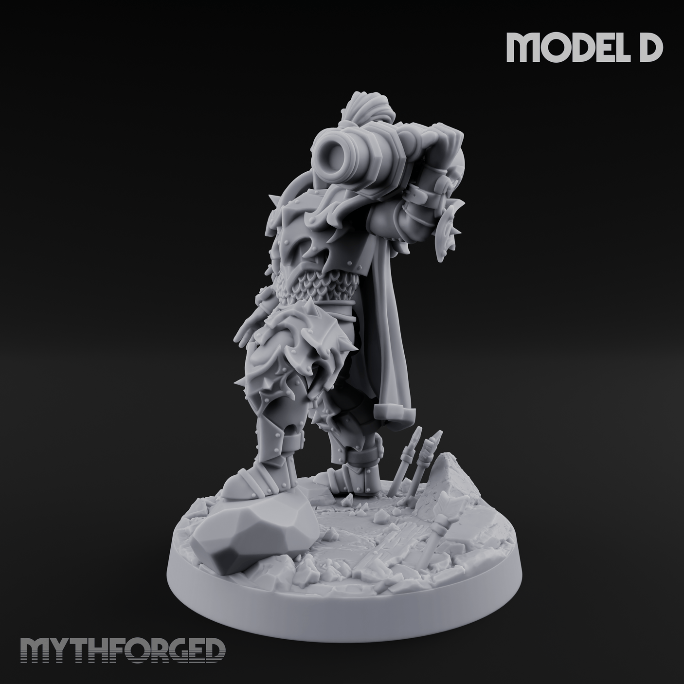 Cannon Crowned Sentinels D Miniature for Dungeons and Dragons, Pathfinder or other TTRPGs